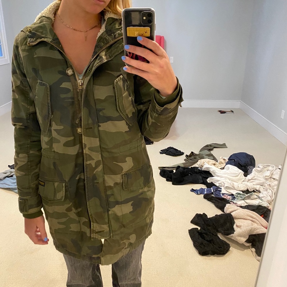 camo coat